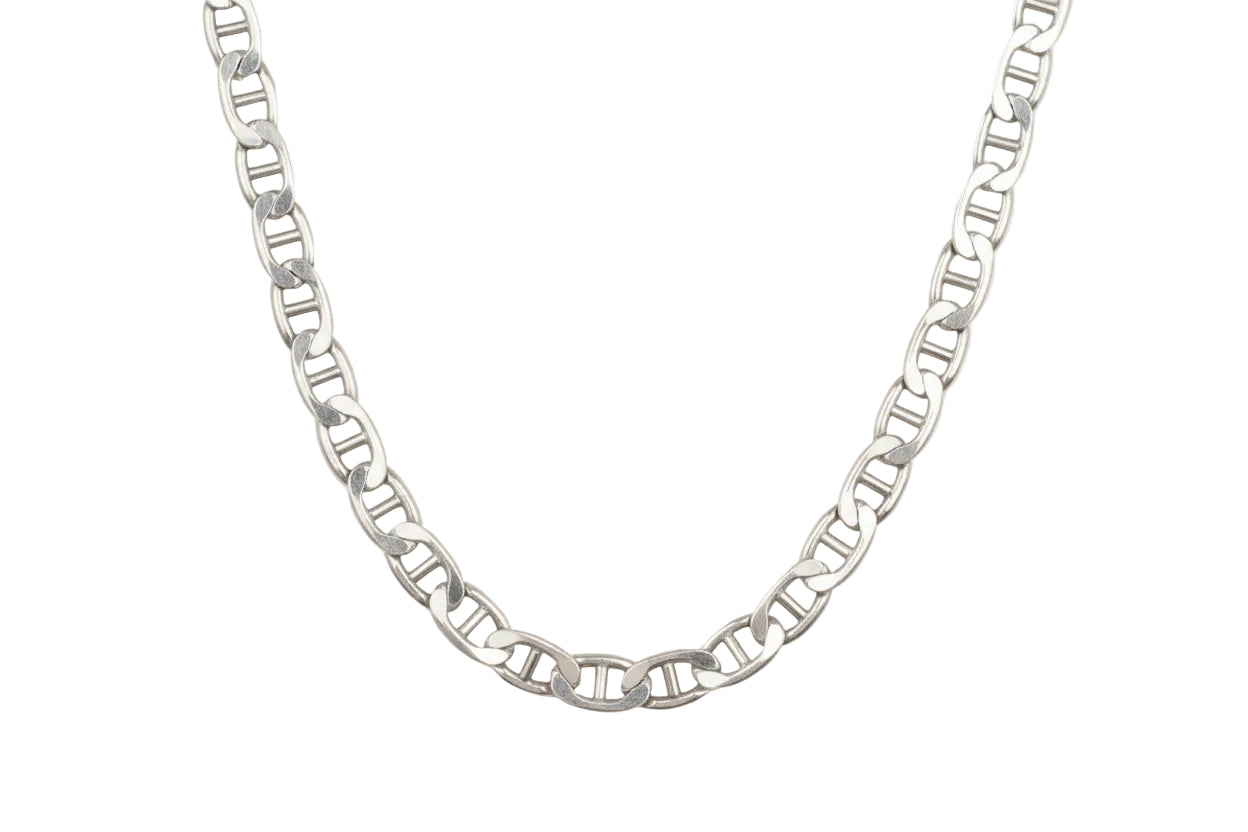 Men’s Silver Theta Chain, 925 Sterling Silver