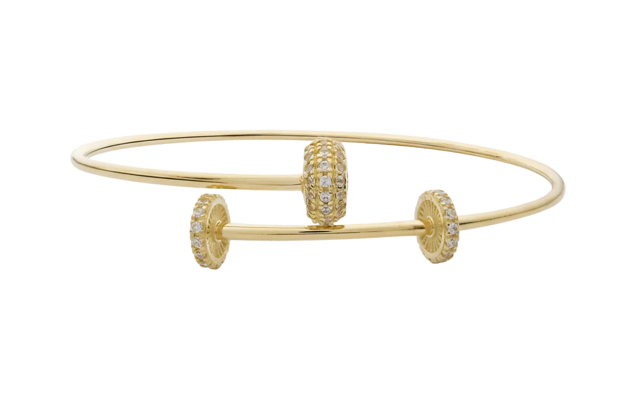 Gold Cuff Bracelet, 14K Gold