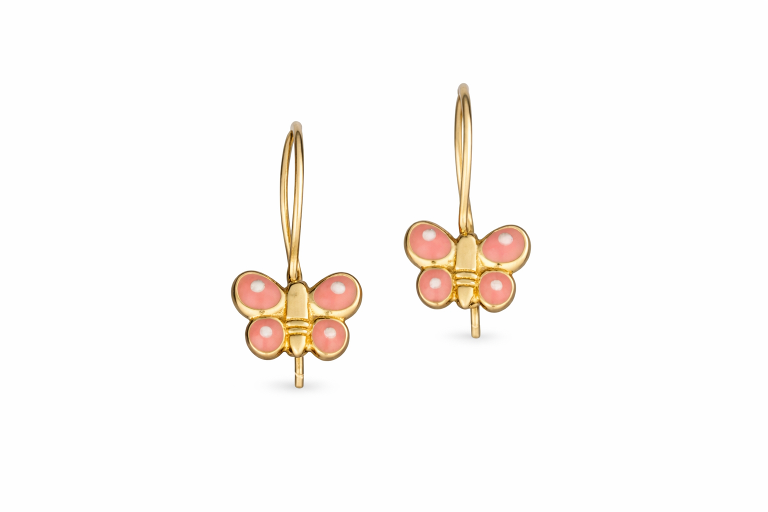 Children’s Butterfly-Shaped Earring, 14K Gold