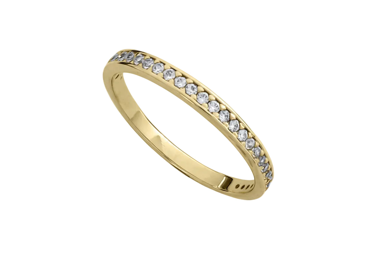 14K Gold Pavé Ring