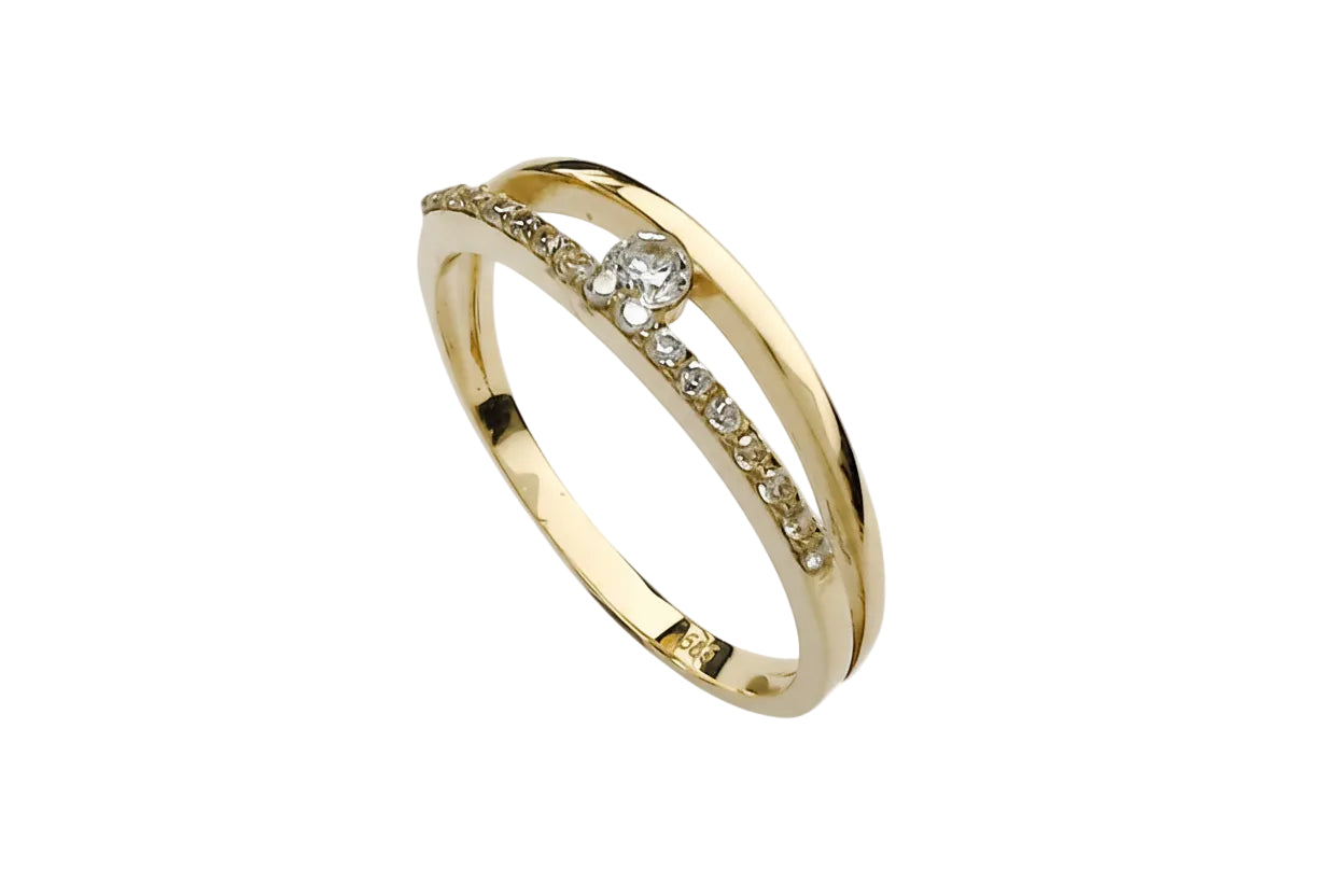 14K Gold Petite Solitaire Ring