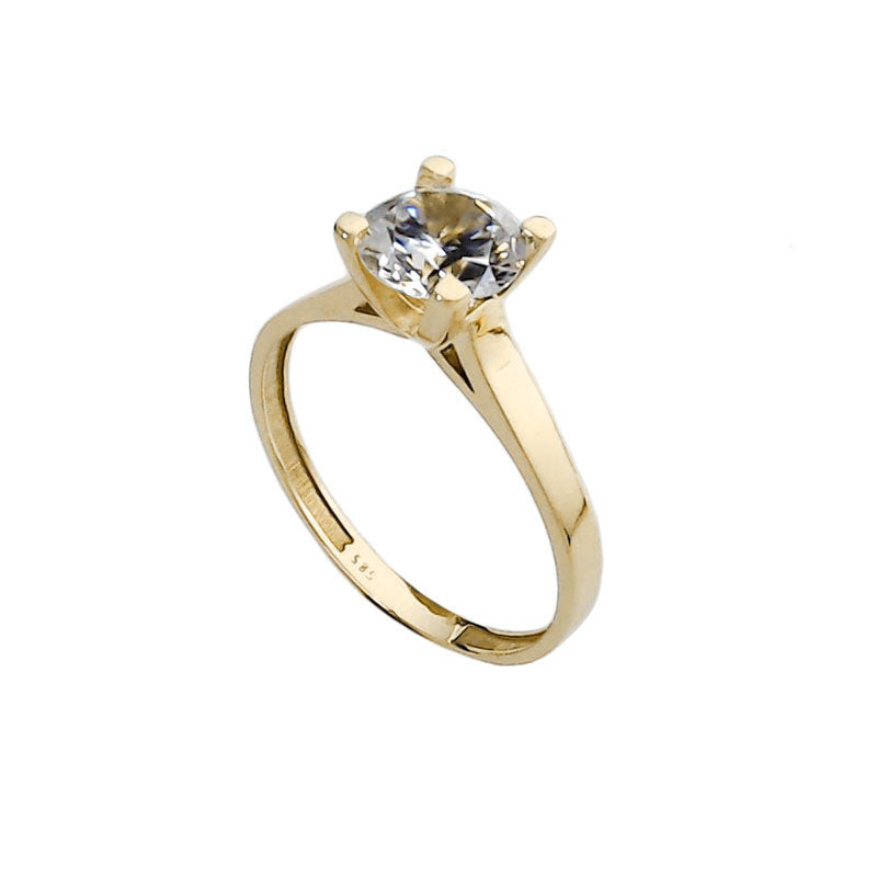 Women’s 14K Gold Solitaire Ring
