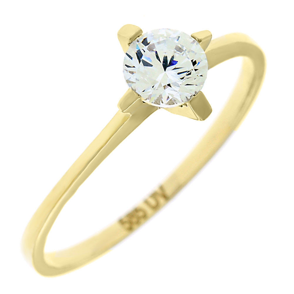Women’s 14K Gold Solitaire Ring