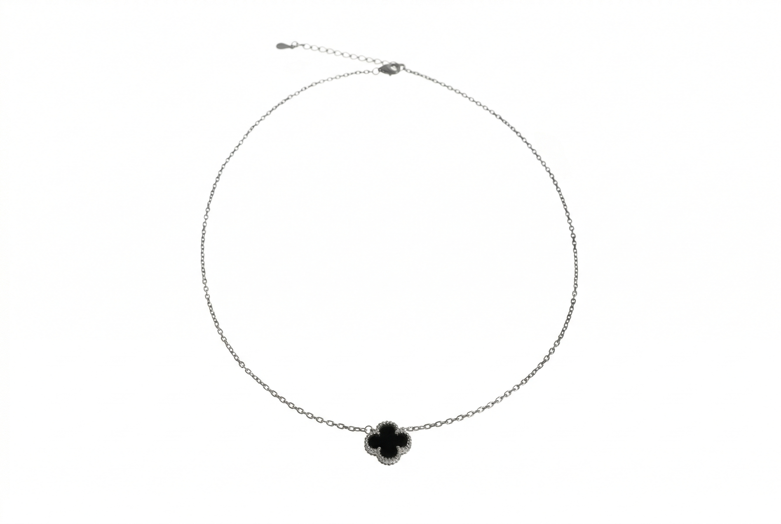 Women’s Sterling Silver Necklace with One (1) Mother-of-Pearl Element, 925 Silver