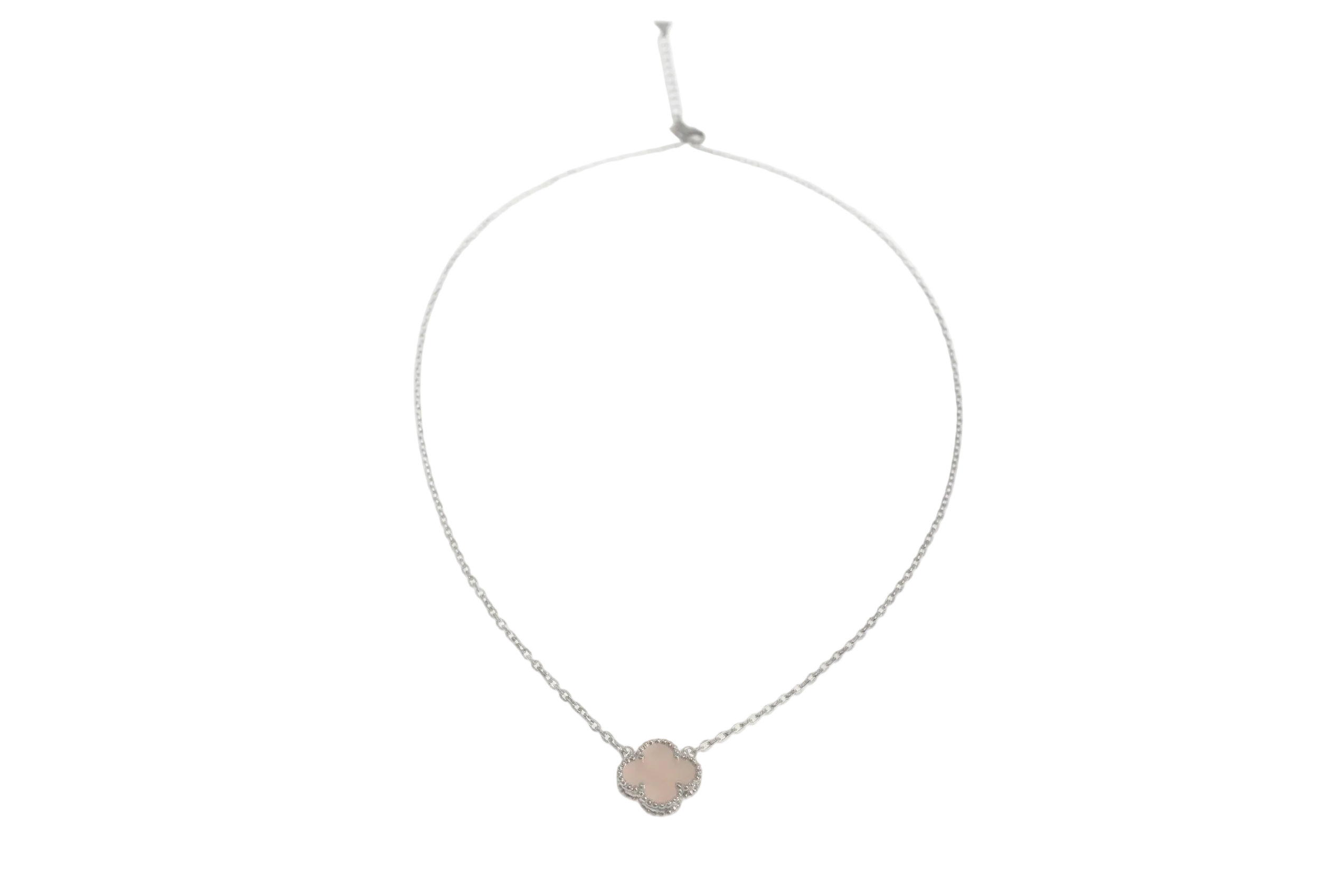 Women’s Sterling Silver Necklace with One (1) Mother-of-Pearl Element, 925 Silver