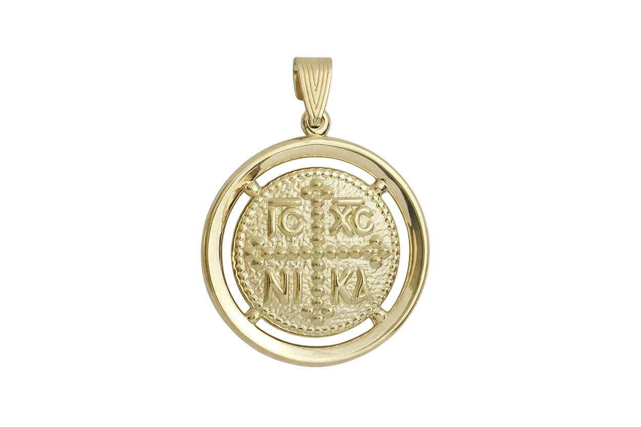 Single-Sided Konstantinato IC XC NIKA, 14K Gold