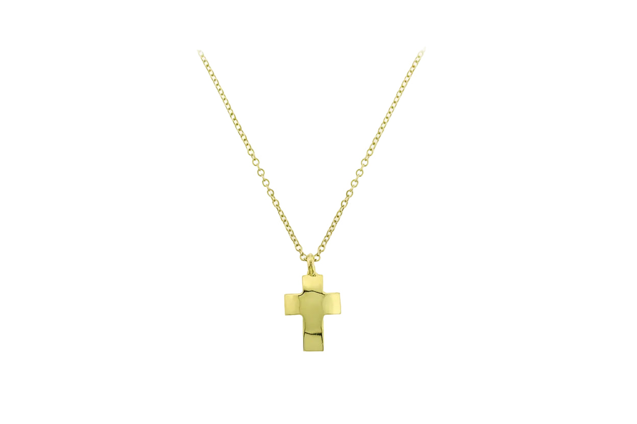 14K Gold Women’s Necklace with Small Cross