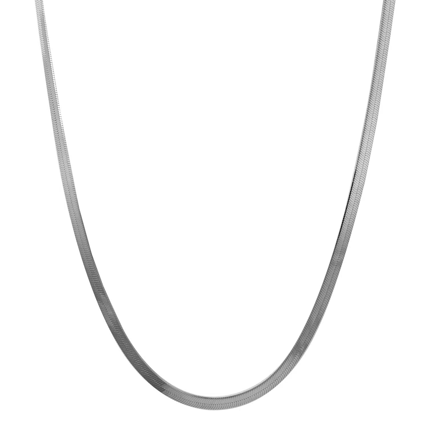 Women’s Sterling Silver Snake Necklace, 925 Silver