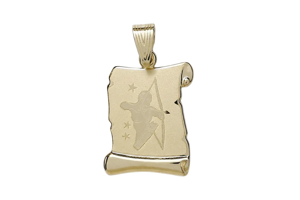 Χρυσό ζώδιο Τοξότης πάπυρος ματ, Κ14