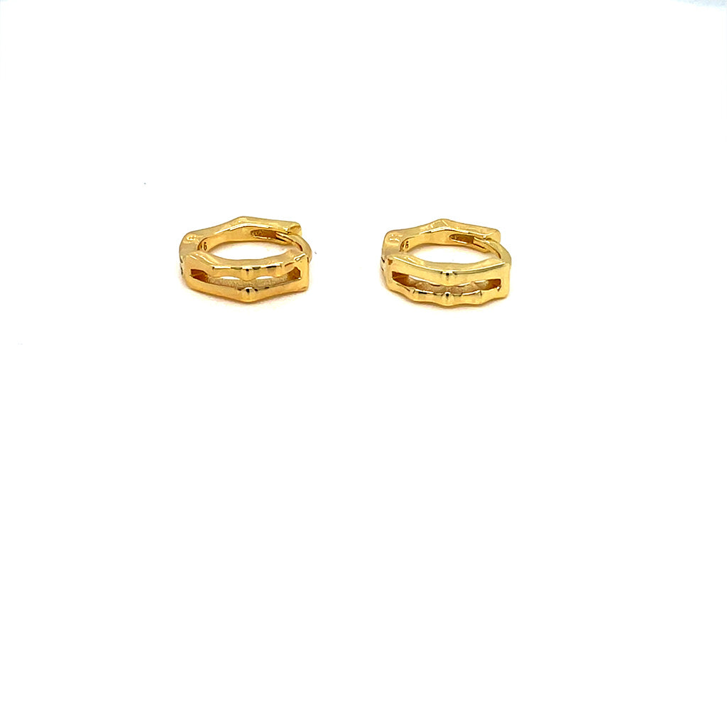 Women's 925 Sterling Silver Geometric Hoop Earrings