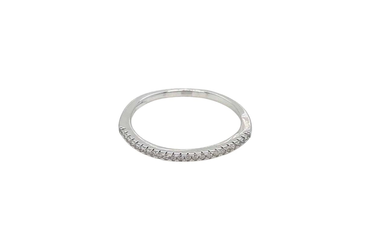 Women's 925 Sterling Silver Eternity Band Ring with Sparkling Stones