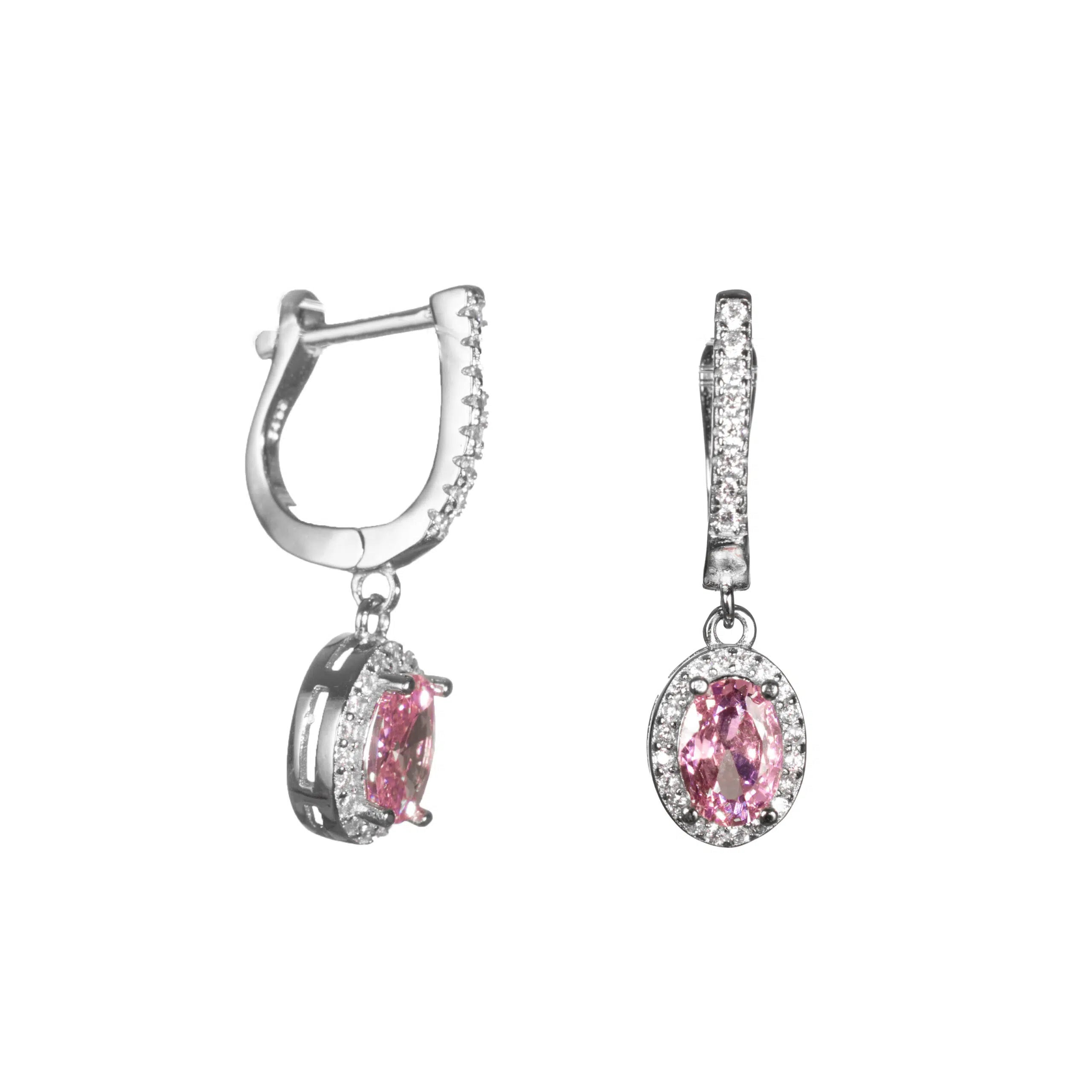 Silver Drop Earrings, 925 Sterling Silver